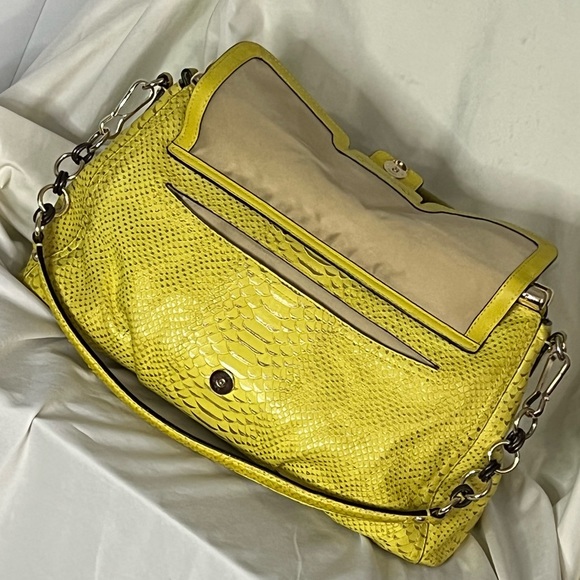 Coach Chartreuse (Yellow-green) Satchel - Picture 11 of 13